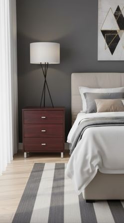 3 DRAWERS NIGHT STAND  NEW IN A BOX