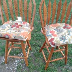 Two Swivel Bar Stool