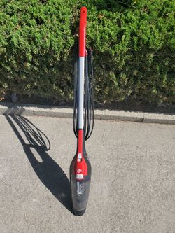 Vacuum dirt devil big stick for ceilings corners and baseboards and hard to reach places it's very light only $20 better