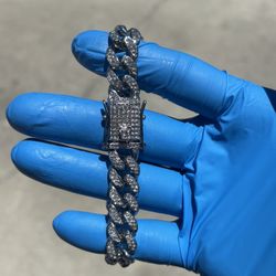 Moissanite Cuban Link Diamond Bracelet