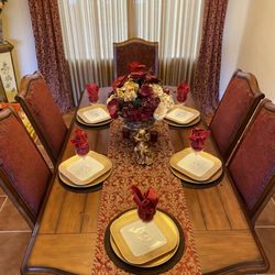 Custom Made Bassett Furniture Dining Table Set
