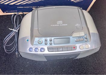 Sony CFD-S01 Boombox - CD & AM/FM Radio Work Great/ Cassettes Don’t Work