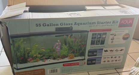 55 gallon glass aquarium