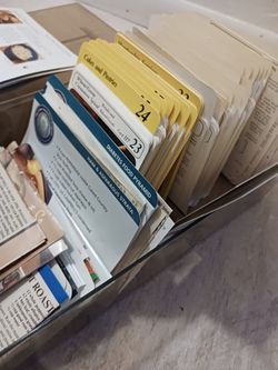 Receipes Collection In Storage Boxs