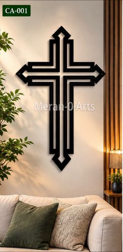 Black wood Cross Wall Art Decor