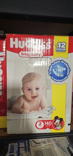 Huggies Snug And Dry 140ct Size 2