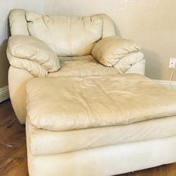 Large Chair And Ottoman 