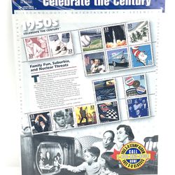 1950 Sheet Celebrate The Century Stamps
