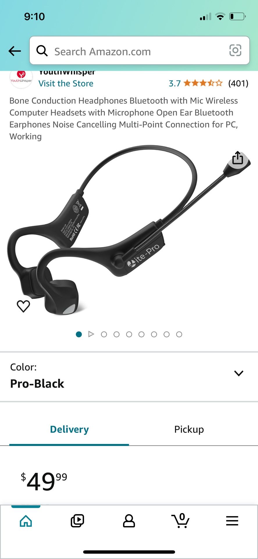 Bone Conduction Headphones Bluetooth with Mic Wireless Computer Headsets with Microphone Open Ear Bluetooth Earphones Noise Cancelling Multi-Point Con