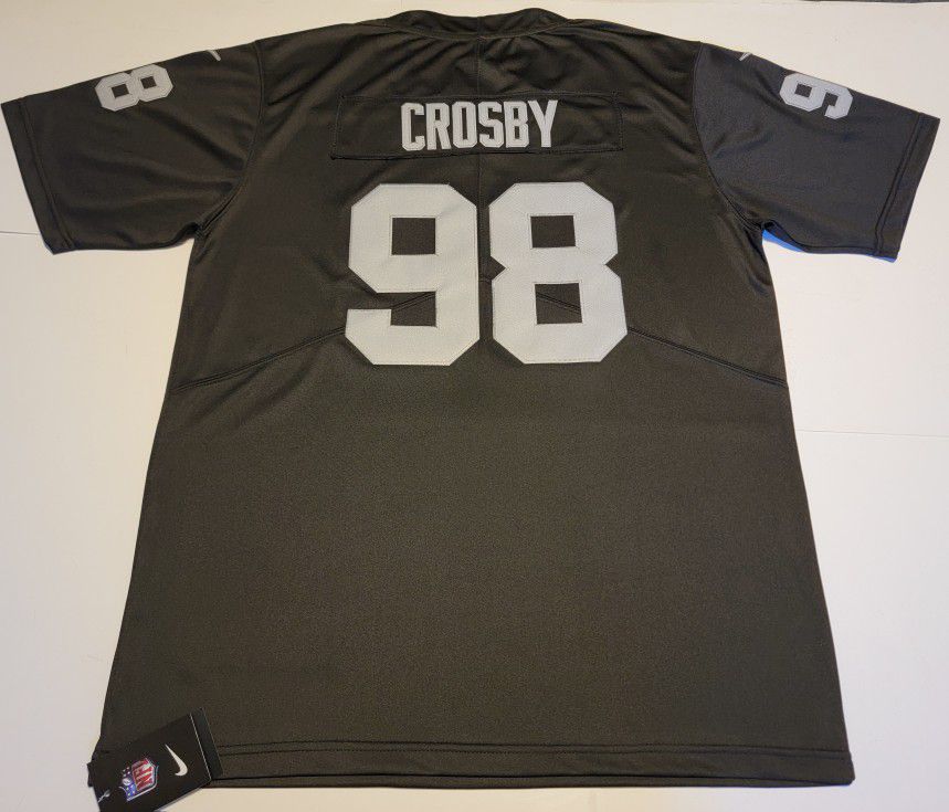 Las Vegas Raiders Maxx Crosby Jersey Size Mens Medium