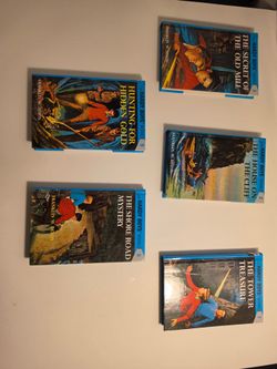 Hardy Boys Hardcover Book Lot #1, #2, #3, #5 & #6 – Vintage Mystery Series