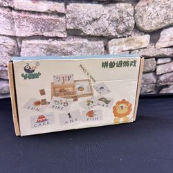 Wooden Spelling Matching Game