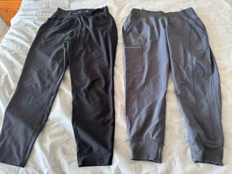 2 women's joggers, size S, $10 each