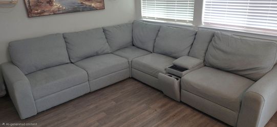 Home Zone Gray Sectional