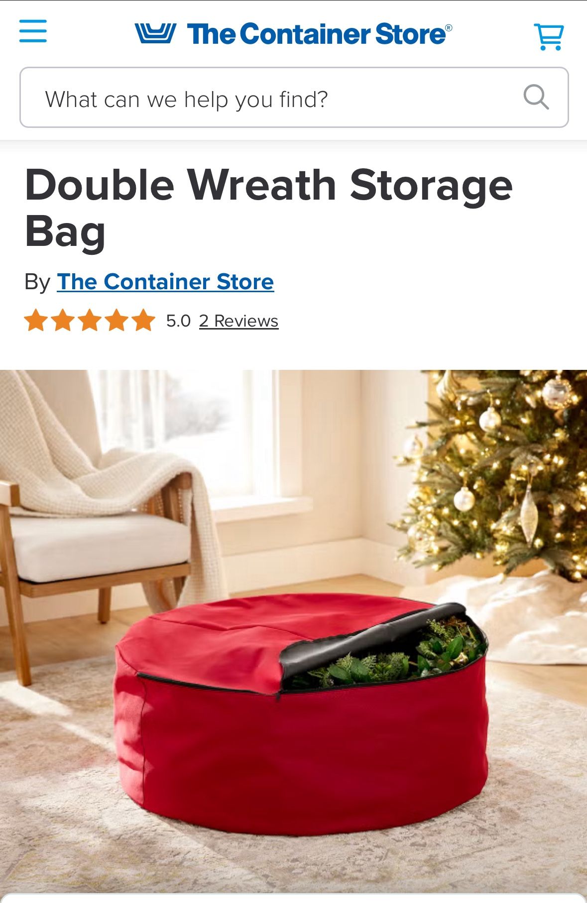 Double Wreath Storage, The Container Store