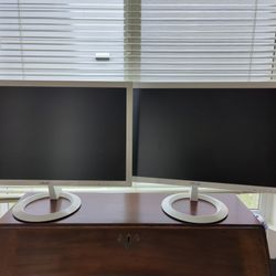 2x ASUS Computer Monitors 23" White