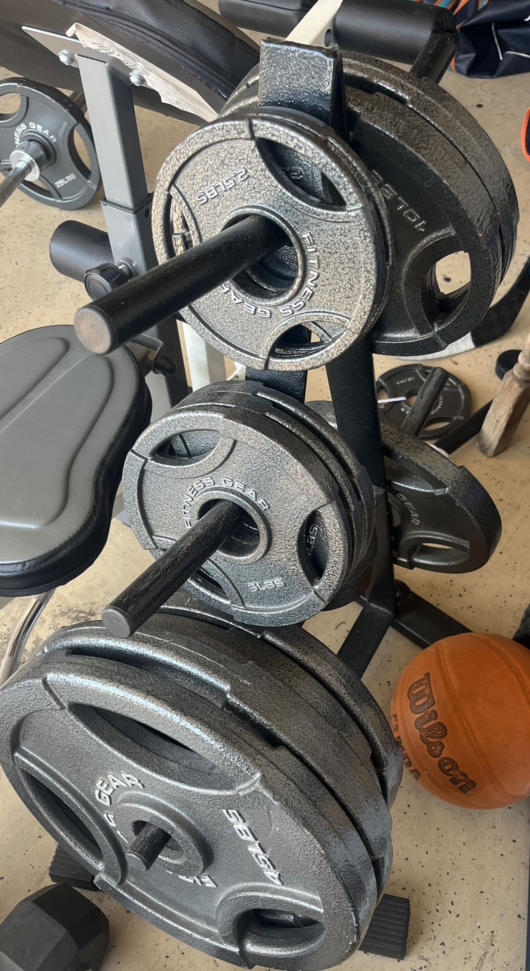 Marcy Weight Bench Bar, Weights And Rack