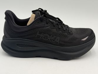 NEW HOKA SZ 10.5 M BONDI 9 RUNNING SNEAKERS Shoes For MEN'S in BLACK BLACK