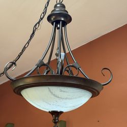 Antique Bronze Chandelier 
