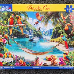 Tropical Beach 500 Piece Jigsaw Puzzle