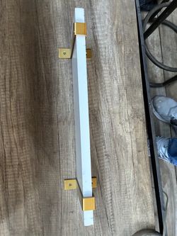 White Shelf 16 inch with Gold  rack