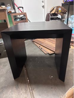 Black end couch table
