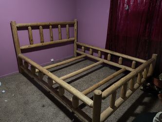 Queen Size Rustic Bed Frame