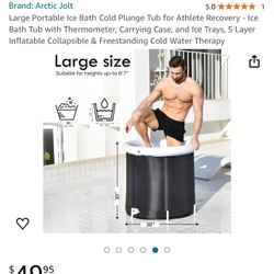 Large Portable Storage Ce Bath Cold Plunge Tub For Athletes NEW
