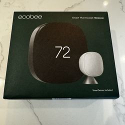 BRAND NEW! Ecobee Smart Thermostat Premium with SmartSensor included ($50 DC rebate after install!)