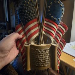 1960s Sexton  metal patriotic wall plaque