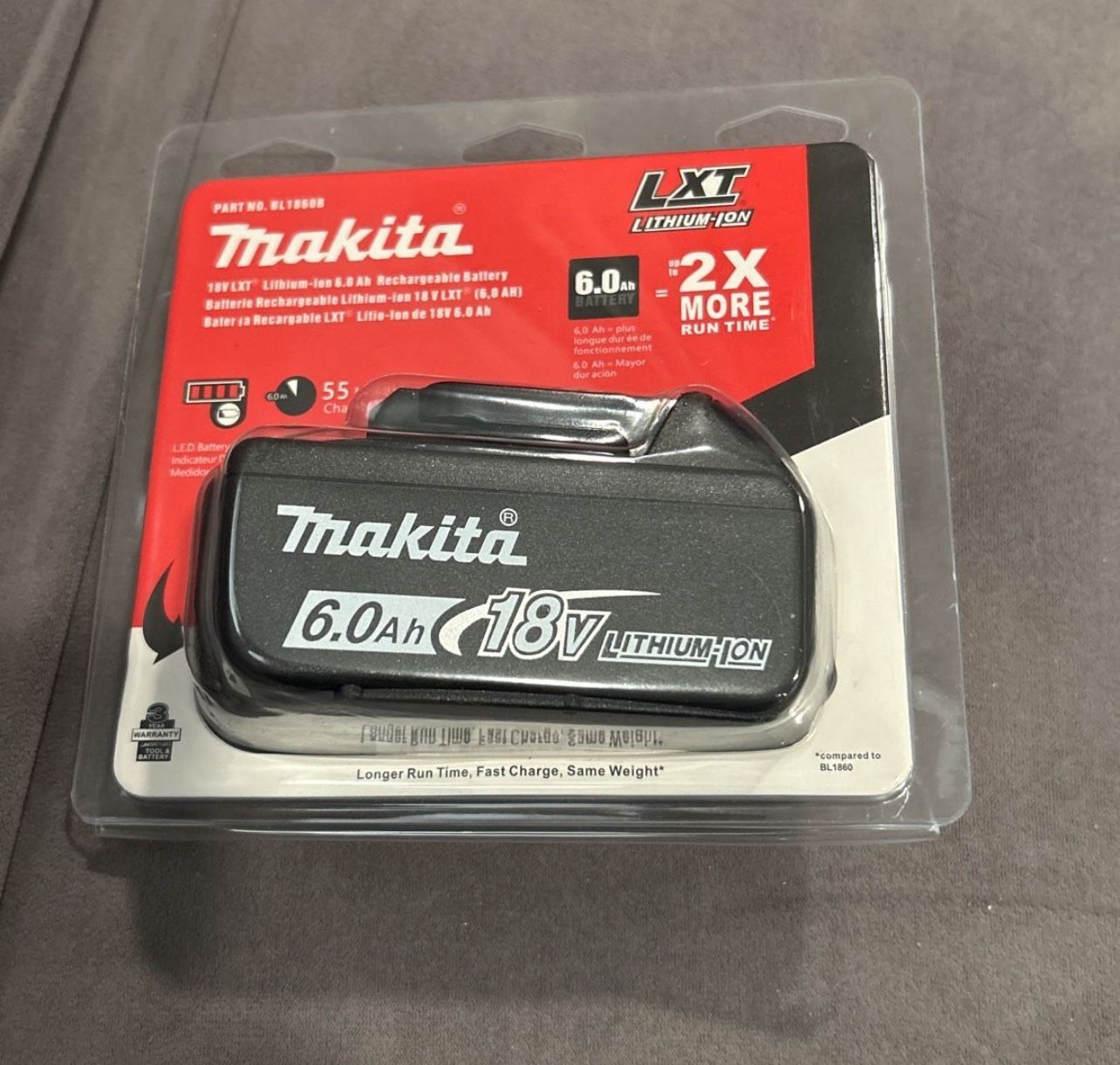 Makita Battery 6.0 Ah ( BRAND NEW )