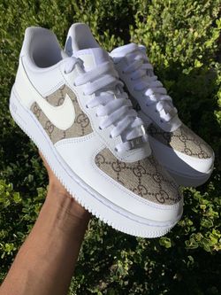 Place orders now‼️📲 custom Airforce gucci tan (ig-customz_by_t)