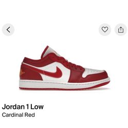 Jordan Low 1 Cardinal (9.5)