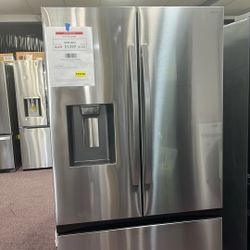 Refrigerator Stainless Steel 36” New 3 Doors 1 Year Warranty 