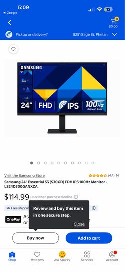 Samsung essential s3 24 inch