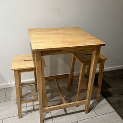 Set Of Kitchen Table And Two Chairs