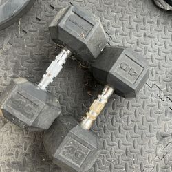 40 Pound Tru Grit Dumbbells 