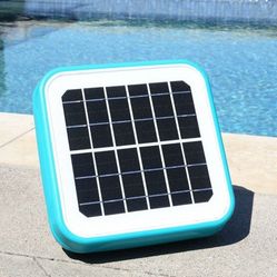 Solar Pool Ionizer Floating Water Cleaner and Purifier Keeps Water Clear, Chlorine Free and Eco-Friendly, Compatible with Fresh and Salt Water Pools &