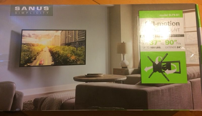 BRAND NEW! TV Wall Mount, Sanus Simplicity, Model SLF9-B1