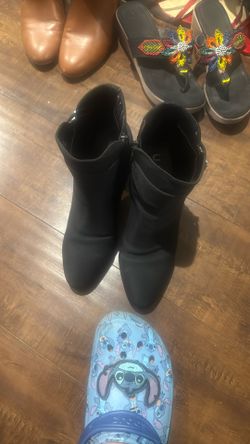 8W Women Black Boots