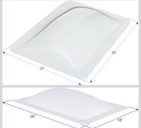 ICON RV Skylight - SL1422W - White, Fits 14"x22" openings, 16"x26" overall, Outer Dome Skylight Covering Replacement for RV, Camper, Motorhome, Food T