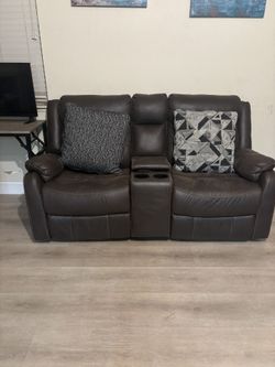 Brown Reclining Loveseat – $250 OBO