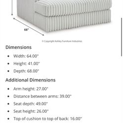 Oversized Chaise/Couch (Read description)
