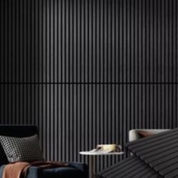 Art3d 4-Piece 3D Fluted Wood Slat Acoustic Panels，Sound Absorbing Decor Panels
