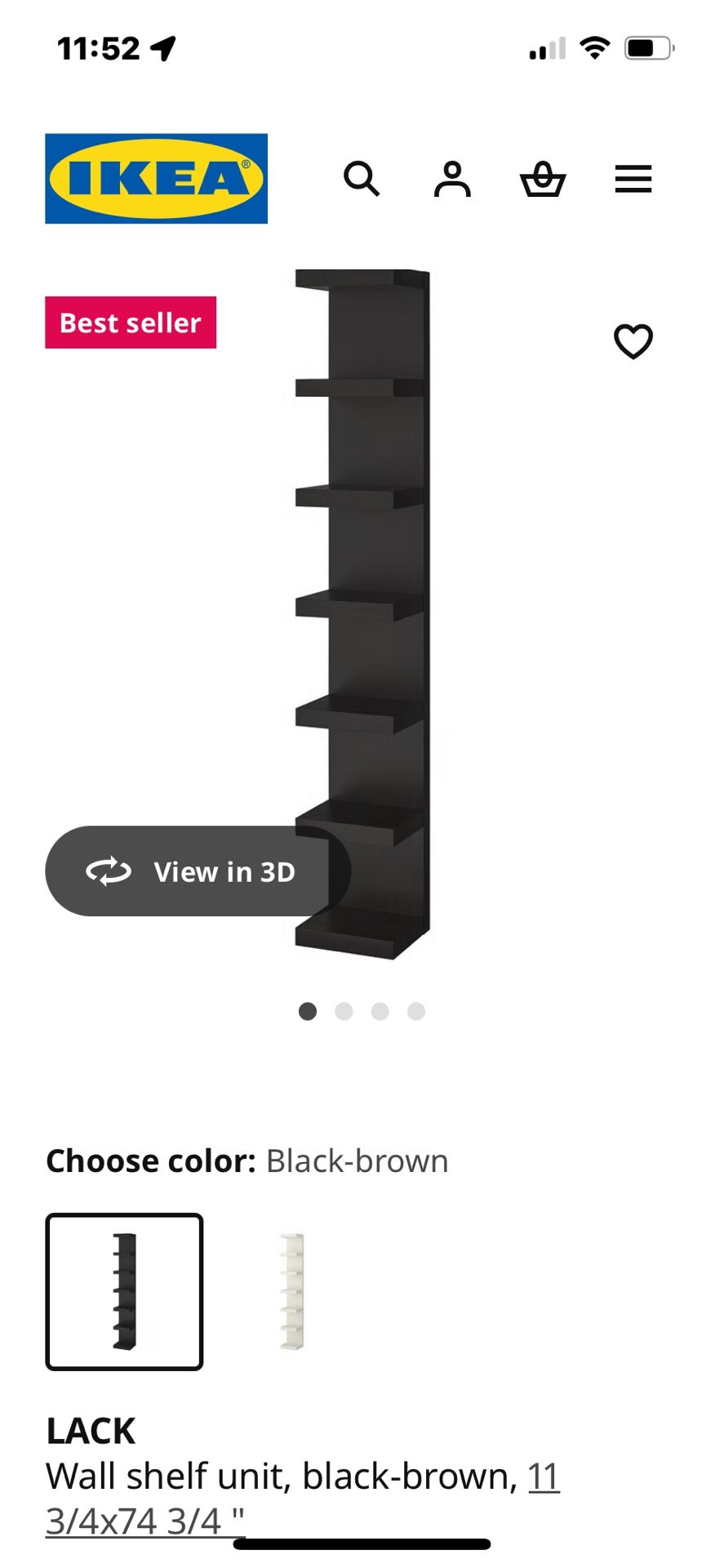 2 IKEA Lack Shelves-