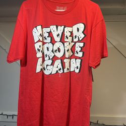 Never broke again large T-shirt, new