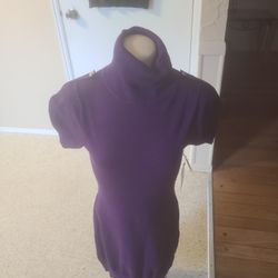 Purple Sweater Dress. Size Large With Great Stretch 