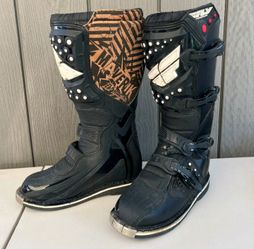Fly Racing Maverick Motocross Dirtbike ATV Off Road Riding Boots Size 7