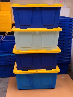 27 Gallon Heavy Duty Storage Bin with Lid - Costco Size - $7 Each