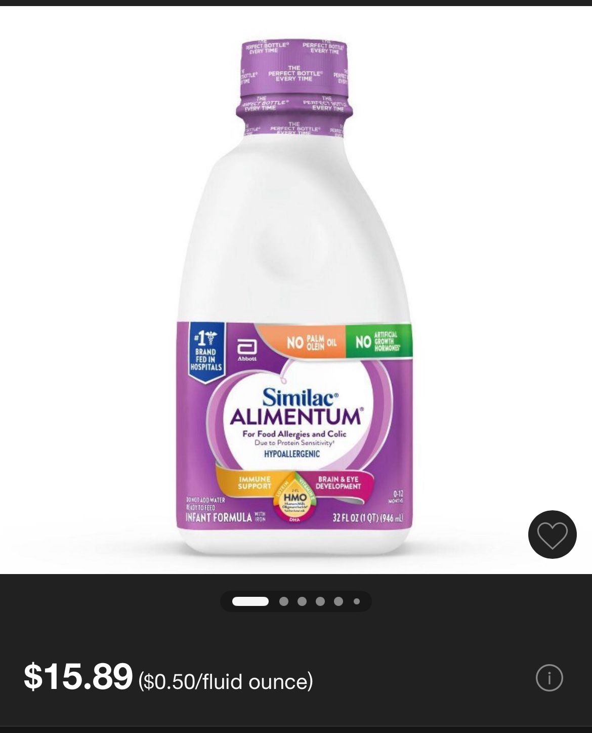 Similac Alimentum Ready To Feed 32 FL Oz Bottles